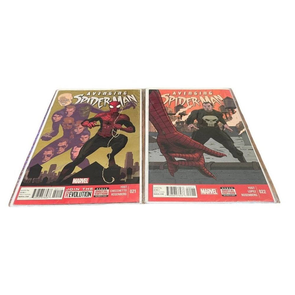 Marvel Avenging Spider-Man #22 & #23 Yost Lopez Rosenberg Checchetto